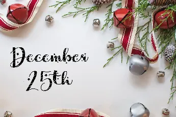 For Christmas font