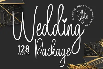 Wedding Package Handwritten font