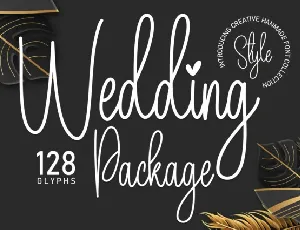 Wedding Package Handwritten font