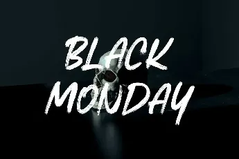 BLACK MONDAY font