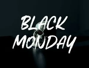 BLACK MONDAY font