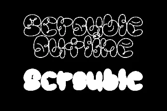 Scrouble Outline font