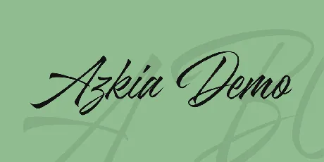 Azkia Demo font