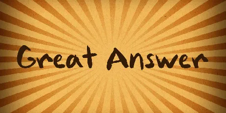 Great Answer font