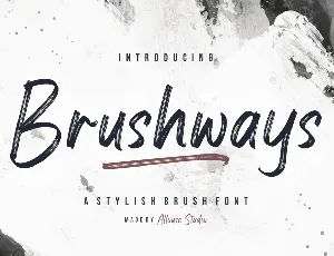 Brushways font