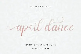 April Dance Calligraphy font