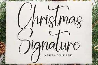 Christmas Signature Script font