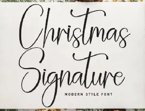 Christmas Signature Script font