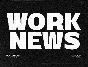 Work News font