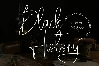 Black History Script font