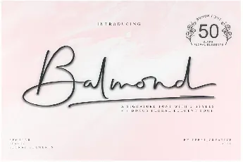 Balmond Handwritten Signature font