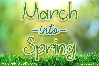 March into Spring Free font