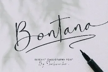 Bontana font