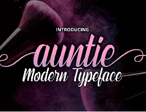 Auntie font