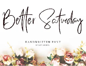 Better Saturday font