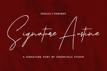 Signature Austine font