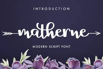 Matherne Script font