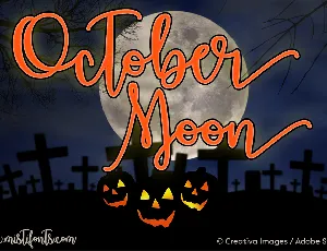 October Moon font