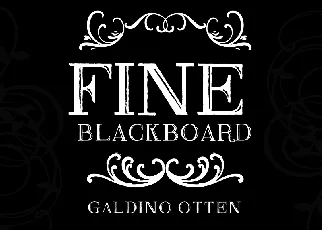 Fine Blackboard font