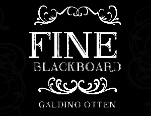 Fine Blackboard font