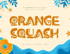 Orange Squash font