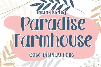 Paradise Farmhouse font