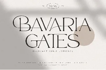 Bavaria Gates font