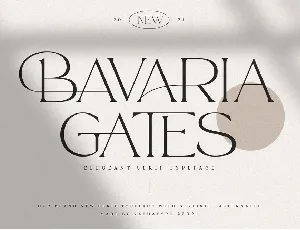 Bavaria Gates font