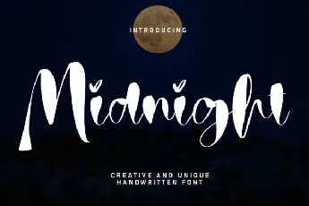 Midnight Script font