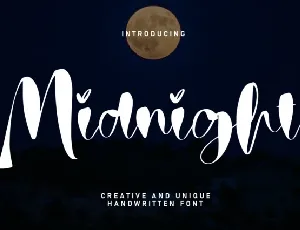 Midnight Script font