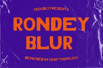 Rondey Blur font