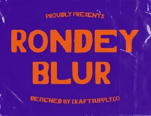 Rondey Blur font