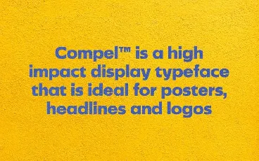 Compel Geometric font