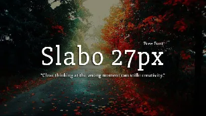 Slabo 27px Serif font