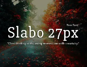 Slabo 27px Serif font