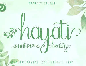 Hayati Nature Beauty font