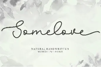 Somelove font