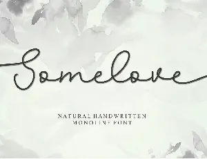 Somelove font