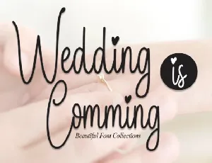 Wedding is Comming Handwritten font