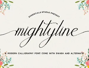 Mightyline font