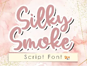 Silky Smoke font