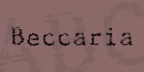 Beccaria font