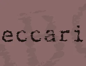 Beccaria font