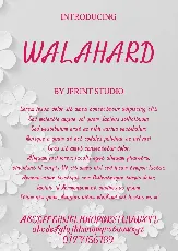 Walahard font