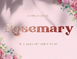 Rosemary Serif font