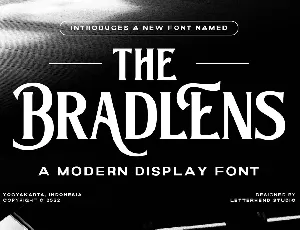 The Bradlens font