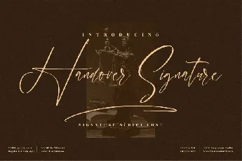 Handover Signature font