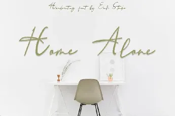 Home Alone Script font