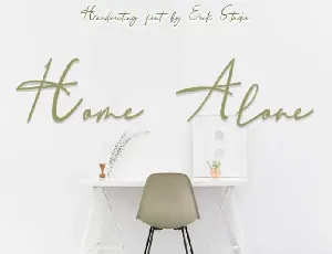 Home Alone Script font