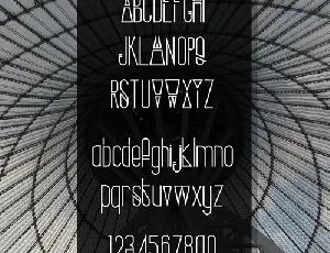 Structure font
